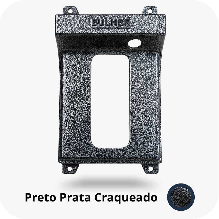 Protetor compatível para Interfone e Vídeo Intelbras IVR 1010 IVR 1070 HS, fabricado pela Bulher em alumínio automotivo super resistente, ideal para proteção contra impactos e vandalismo em sistemas de segurança.