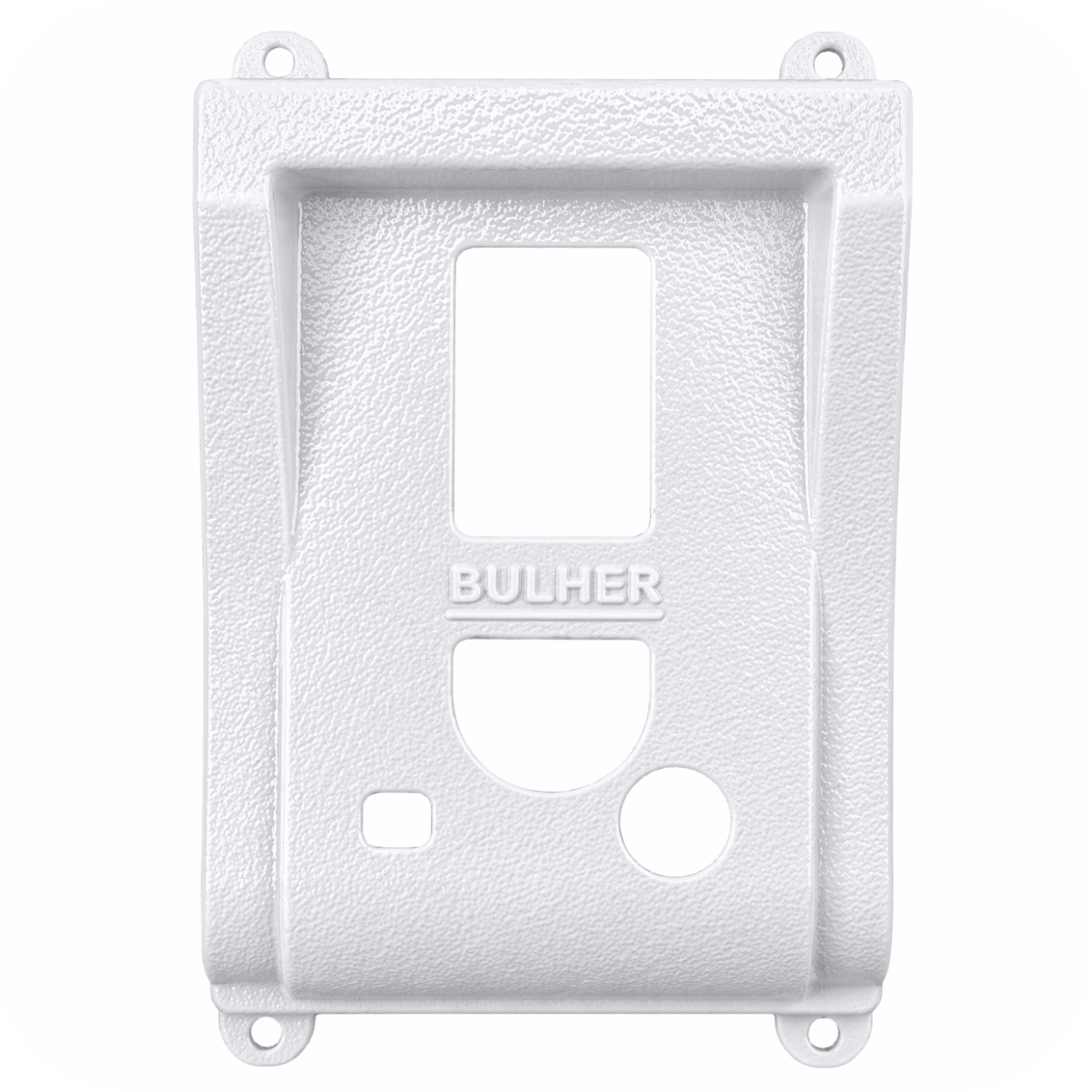 Protetor compatível para Vídeo Porteiro HDL F-12  F-9, fabricado pela Bulher em alumínio automotivo super resistente, ideal para proteção contra impactos e vandalismo em sistemas de segurança.