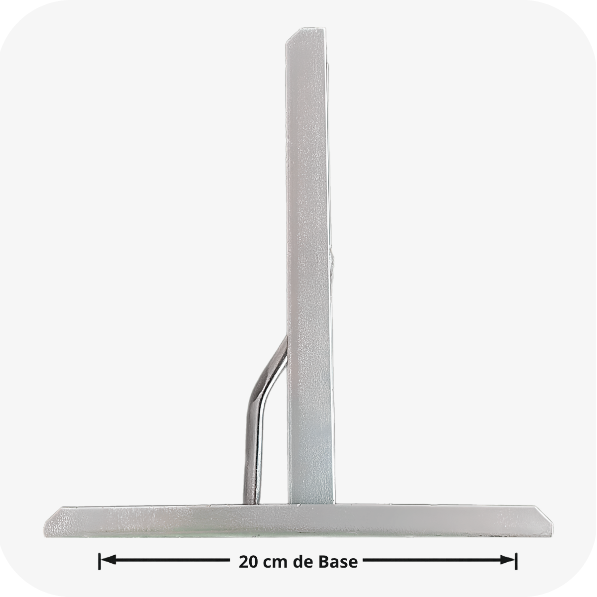 Suporte com 20 cm de base Bulher para máquina basculante, desenvolvido com estrutura reforçada para garantir fixação segura e durabilidade, ideal para instalação em portões basculantes residenciais e comerciais.
