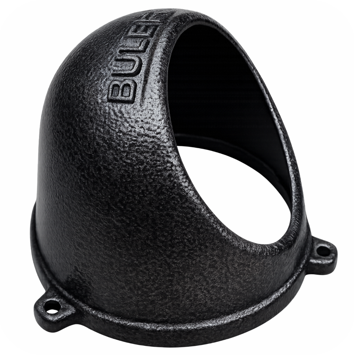 Protetor para câmera dome G Bulher, fabricado em alumínio automotivo resistente, ideal para proteção contra impactos e vandalismo em sistemas de segurança.