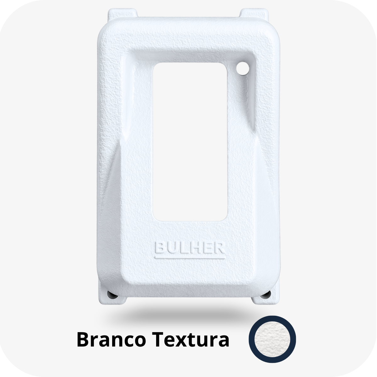 Protetor compatível para interfone Interfone Intelbras Coletivo ID, fabricado pela Bulher em alumínio automotivo super resistente, ideal para proteção contra impactos e vandalismo em sistemas de segurança.