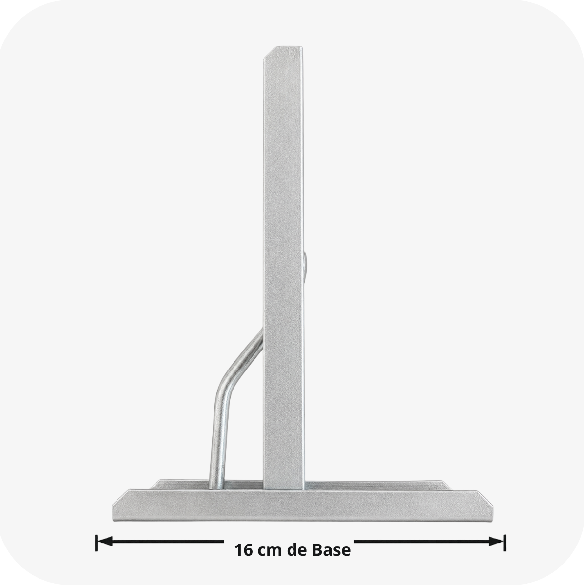 Suporte com 16 cm de base Bulher para máquina basculante, desenvolvido com estrutura reforçada para garantir fixação segura e durabilidade, ideal para instalação em portões basculantes residenciais e comerciais.