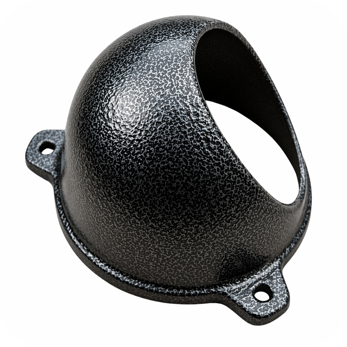 Protetor para câmera dome Bulher, fabricado em alumínio automotivo resistente, ideal para proteção contra impactos e vandalismo em sistemas de segurança.