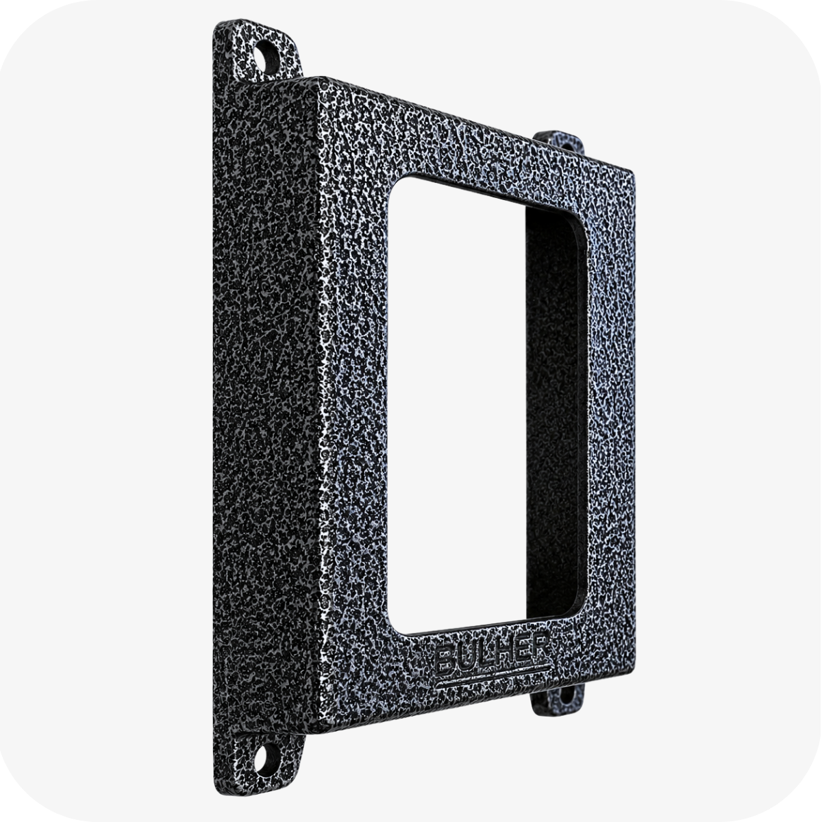 Protetor compatível para controle de Acesso Digiprox da Intelbras, fabricado pela Bulher em alumínio automotivo resistente, ideal para proteção contra impactos e vandalismo em sistemas de segurança.