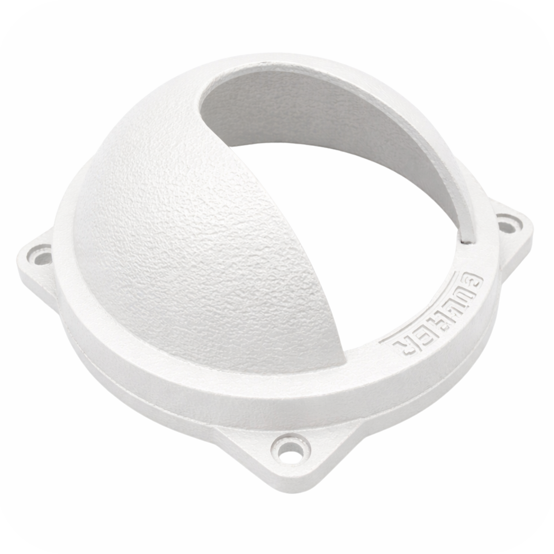 Protetor para câmera mini dome 4 polegadas Bulher, fabricado em alumínio automotivo resistente, ideal para proteção contra impactos e vandalismo em sistemas de segurança.