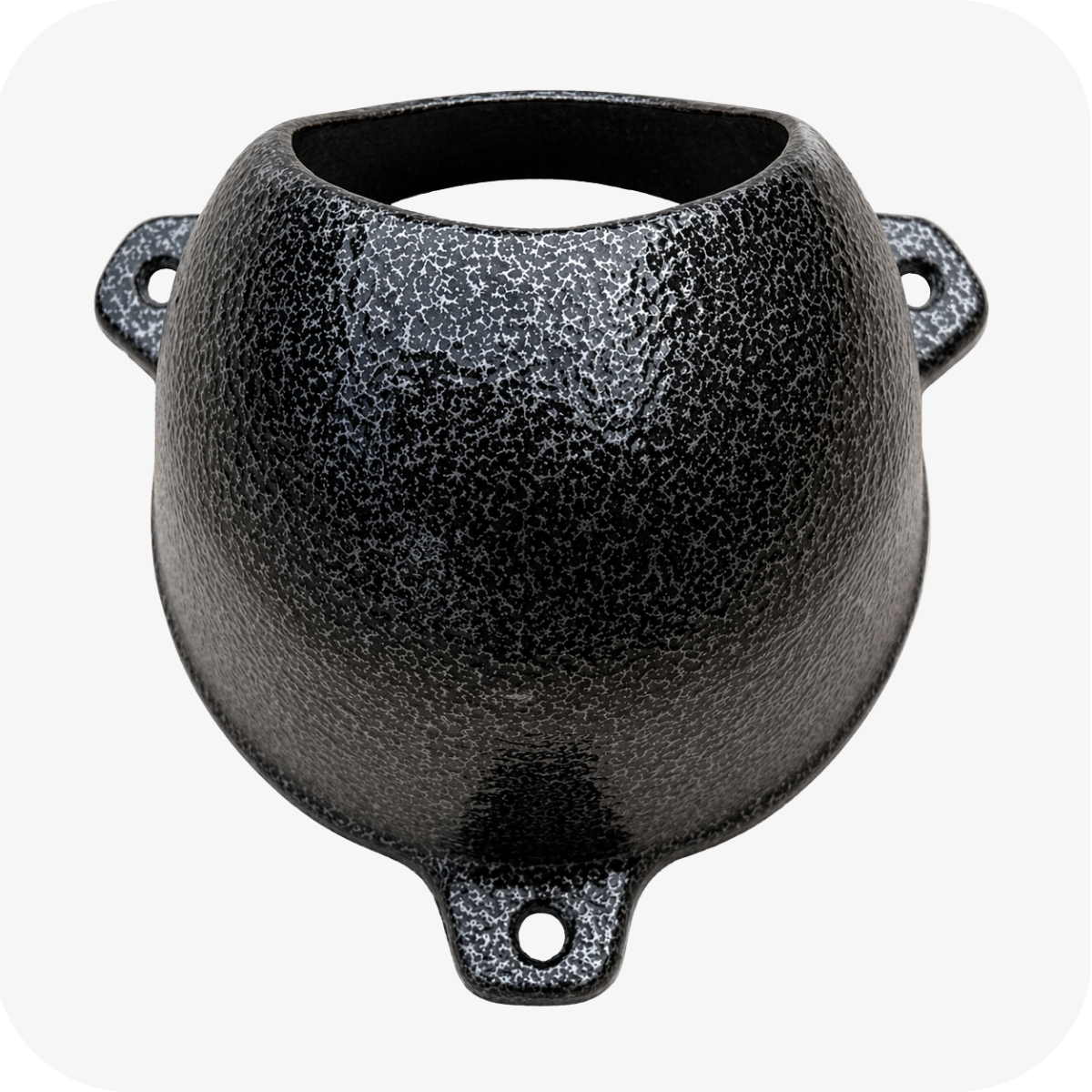 Protetor para câmera dome Bulher, fabricado em alumínio automotivo resistente, ideal para proteção contra impactos e vandalismo em sistemas de segurança.