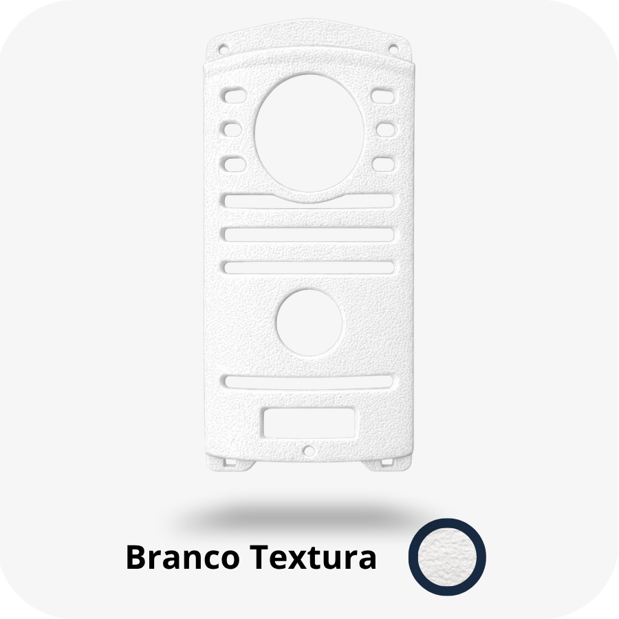 Protetor compatível para Interfone Intelbras Antigo, fabricado pela Bulher em alumínio automotivo super resistente, ideal para proteção contra impactos e vandalismo em sistemas de segurança.