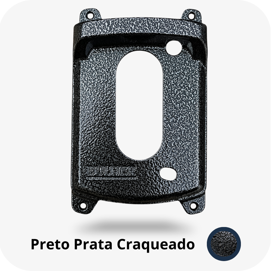 Protetor compatível para interfone e vídeo Intelbras IV 4010, IV 7010 HS e 7000 ME, fabricado pela Bulher em alumínio automotivo super resistente, ideal para proteção contra impactos e vandalismo em sistemas de segurança.