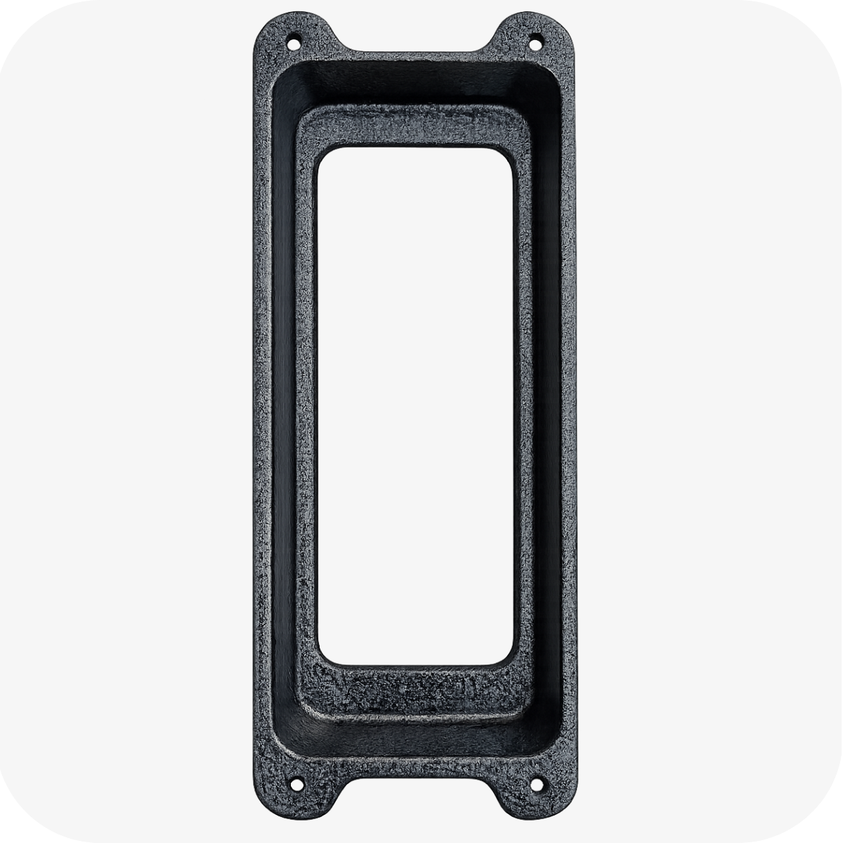 Protetor Vídeo Porteiro Intelbras IP-XPE-3115-SS3540-MF-EX-SS3532-MFW, fabricado pela Bulher em alumínio automotivo resistente, ideal para proteção contra impactos e vandalismo em sistemas de segurança.
