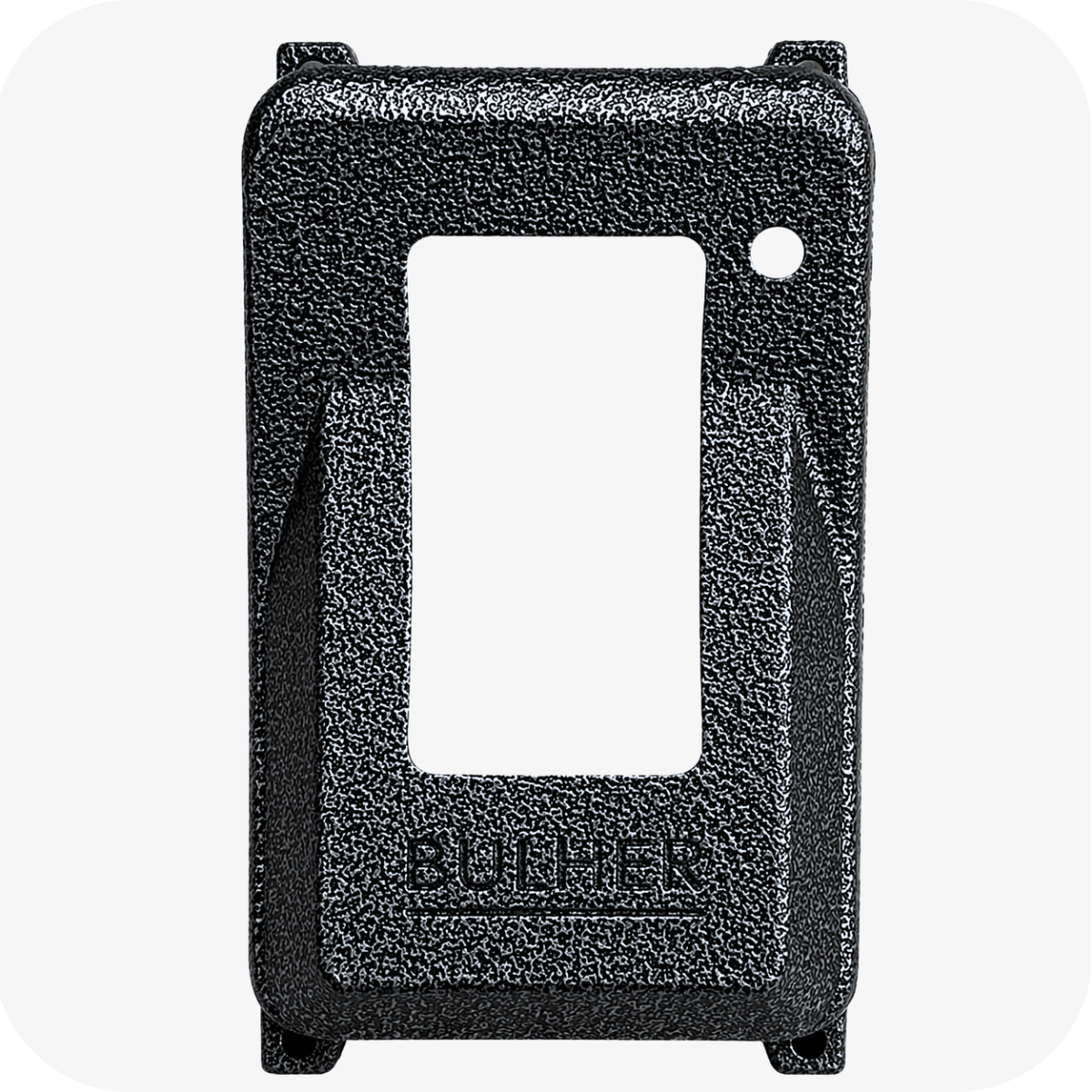 Protetor compatível para interfone Interfone Intelbras Coletivo ID, fabricado pela Bulher em alumínio automotivo super resistente, ideal para proteção contra impactos e vandalismo em sistemas de segurança.