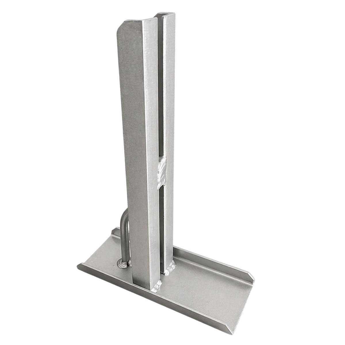 Suporte com 16 cm de base Bulher para máquina basculante, desenvolvido com estrutura reforçada para garantir fixação segura e durabilidade, ideal para instalação em portões basculantes residenciais e comerciais.