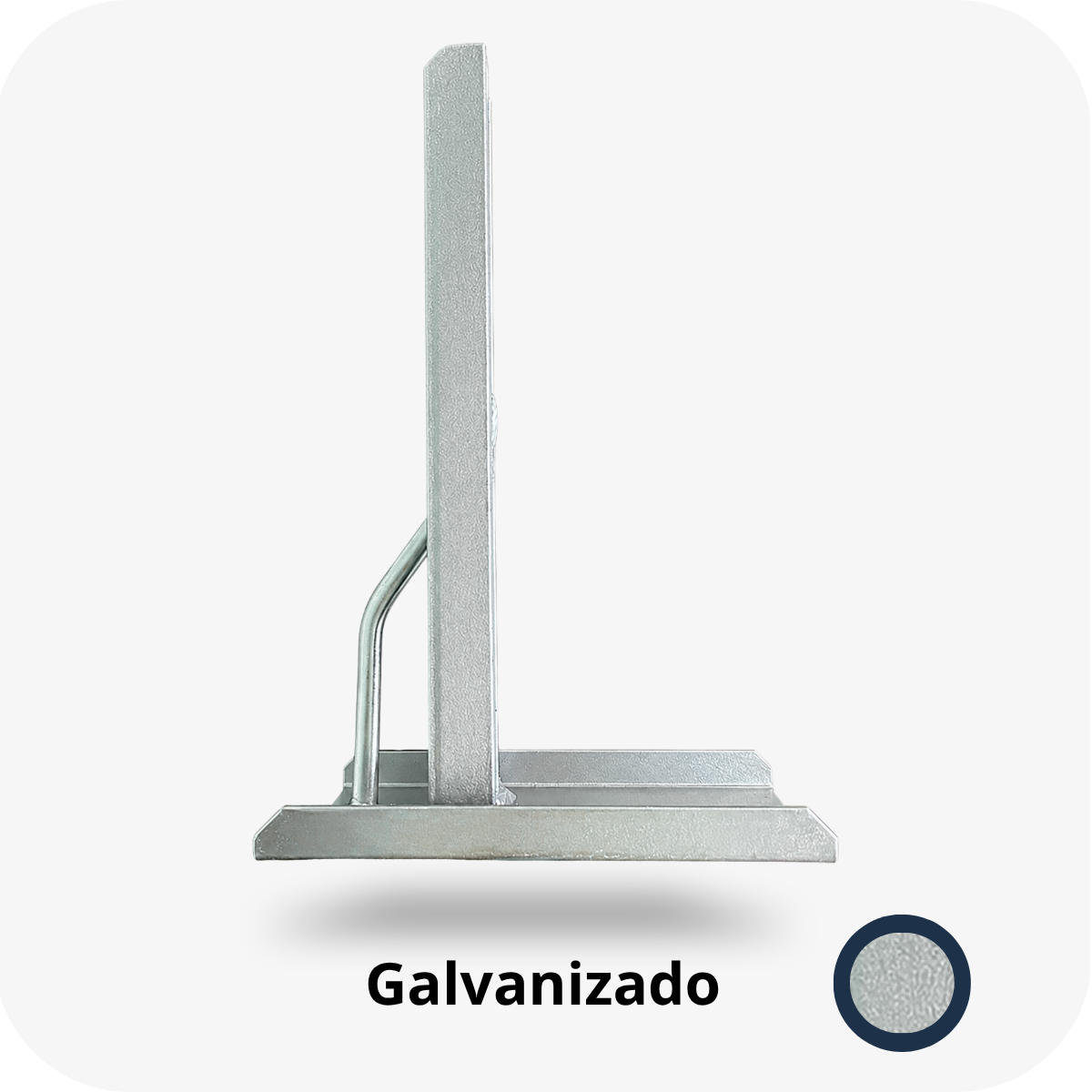 Suporte com 13 cm de base Bulher para máquina basculante, desenvolvido com estrutura reforçada para garantir fixação segura e durabilidade, ideal para instalação em portões basculantes residenciais e comerciais.