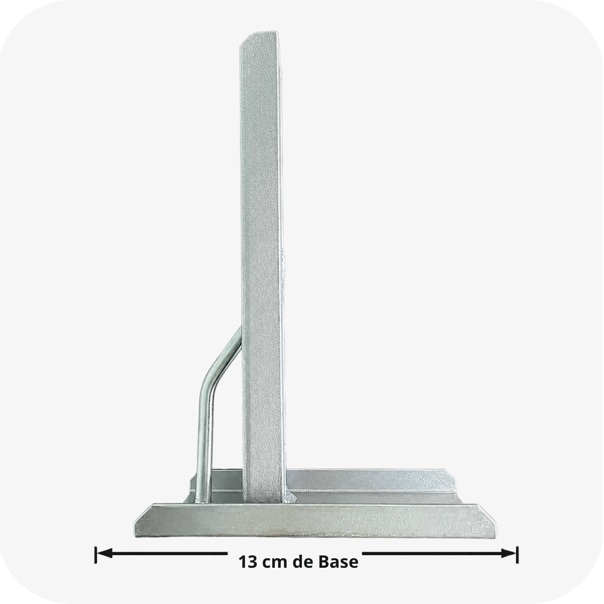 Suporte com 13 cm de base Bulher para máquina basculante, desenvolvido com estrutura reforçada para garantir fixação segura e durabilidade, ideal para instalação em portões basculantes residenciais e comerciais.