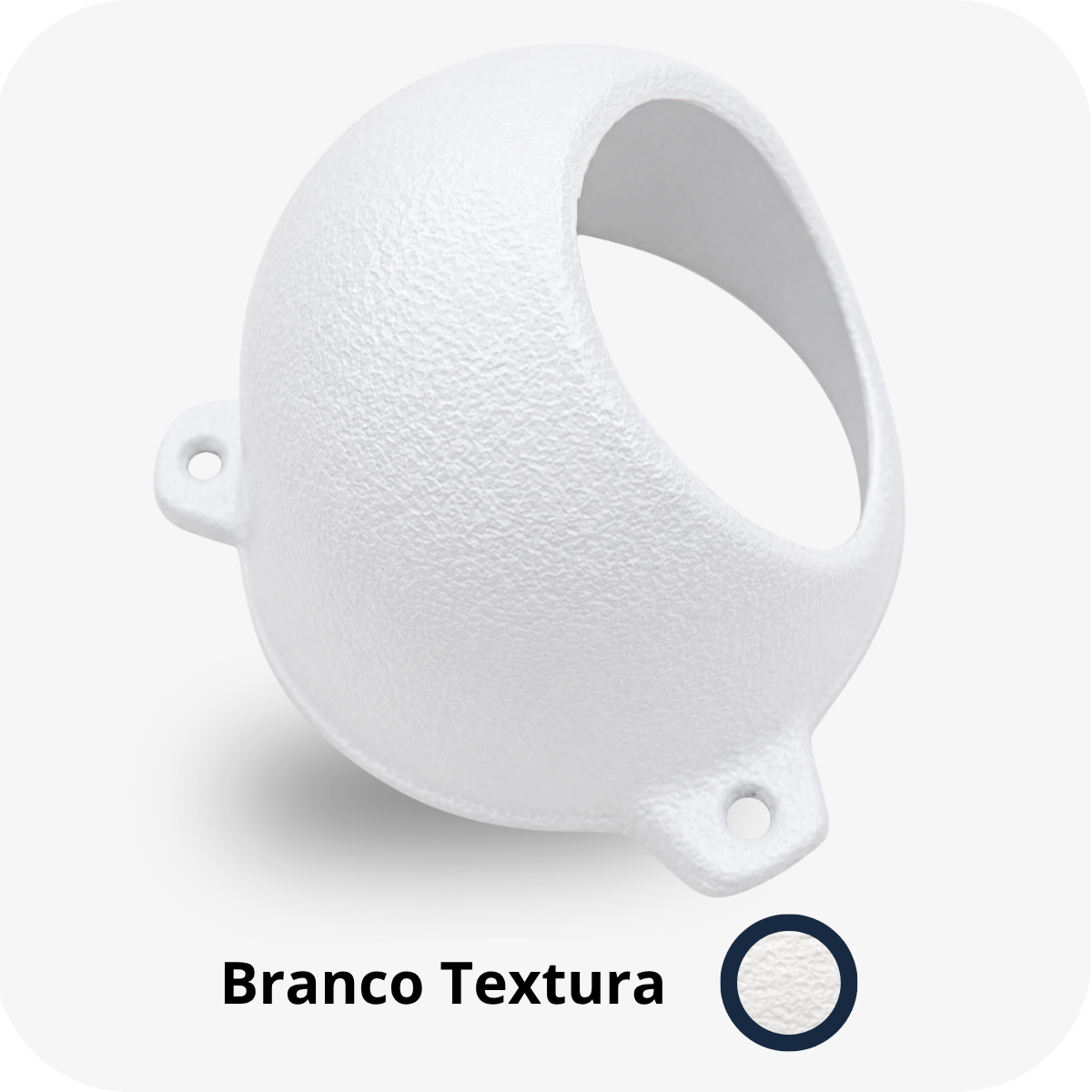 Protetor para câmera dome Bulher, fabricado em alumínio automotivo resistente, ideal para proteção contra impactos e vandalismo em sistemas de segurança.