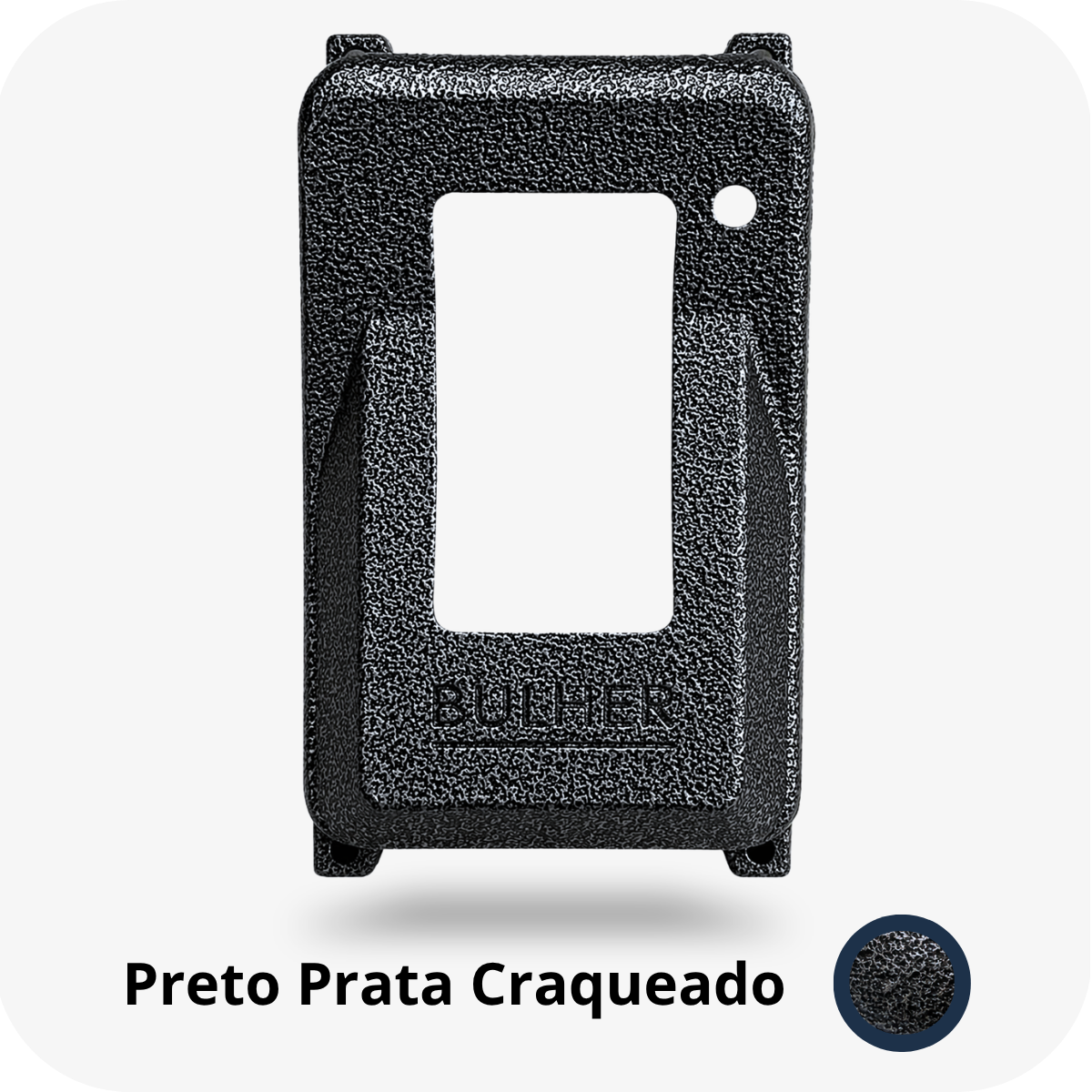 Protetor compatível para interfone Interfone Intelbras Coletivo ID, fabricado pela Bulher em alumínio automotivo super resistente, ideal para proteção contra impactos e vandalismo em sistemas de segurança.