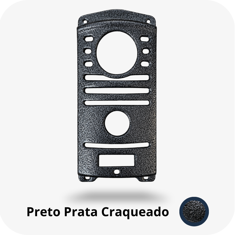 Protetor compatível para Interfone Intelbras Antigo, fabricado pela Bulher em alumínio automotivo super resistente, ideal para proteção contra impactos e vandalismo em sistemas de segurança.